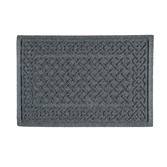 Indoor/Outdoor Rug, Cable Weave in Bluestone 20"x30"