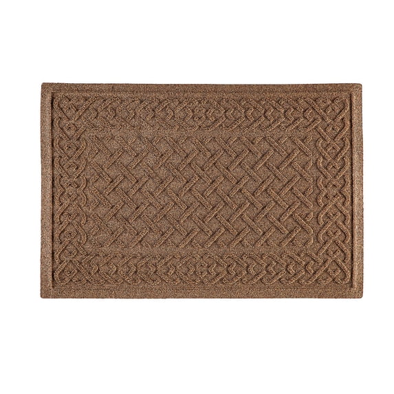 Indoor/Outdoor Rug, Cable Weave in Camel 20"x30"