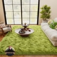 thumbnail image 1 of Indoor Rugs 4x6ft Area Rugs For Living Room, Grass Green Fluffy Shaggy Rug Soft Carpets,Non-Slip Carpet Rugs For Bedroom Nursery Kids Room Dorm Home Decornon-Slip Stickers, 1 of 12