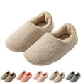 thumbnail image 1 of Slippers for Women Men Slip-on Warm House Slipper Fleece-Lined Bedroom Shoes Soft Memory Foam Comfy Faux Fur Shoe Anti-Skid Rubber Sole Cozy Birken-style Lounge Hotel, 1 of 4