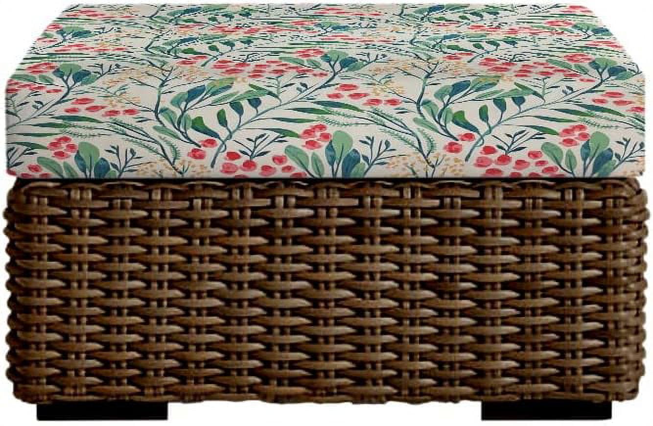 Indoor Outdoor Single Foam Ottoman Cushion, (23" X 19" X 4", Gould ...