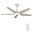 thumbnail image 1 of Indoor/Outdoor Smart Wifi Ceiling Fan 52 inch 5 Blades, Dimmable LED & Remote, 1 of 6