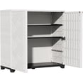 thumbnail image 1 of Indoor/Outdoor Storage Cabinet Waterproof, 34"x15"x34" Plastic Outdoor Storage Box for Garden Balcony Bathroom, All Weather Outdoor Storage Clearance, DIY Usage, 1 of 7
