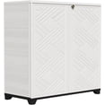 thumbnail image 1 of Indoor/Outdoor Storage Cabinet with Doors and 1 Shelf, 34”x15” ” HDPE Plastic Storage Box for Patio, Garden, Enterway, Balcony, 1 of 7