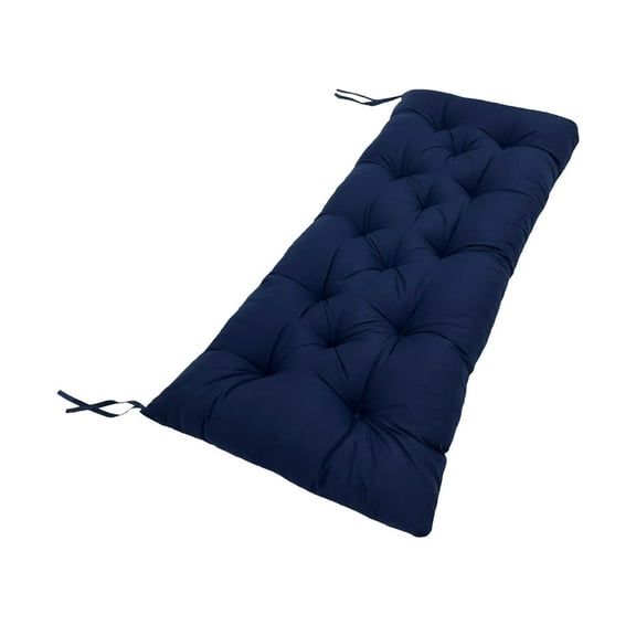 Indoor Outdoor Swing Chair Cushion 20x40 in Water-Resistant Polyester Pearl-Filled Pad, Super-Soft Replacement Seat Pillow for Patio Lounger, Porch Swing, Garden Bench or Indoor Window Seat