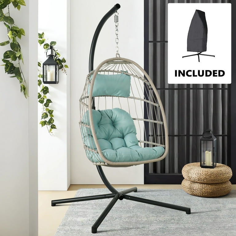 Hanging Rattan Egg Chair - Indoor & Outdoor