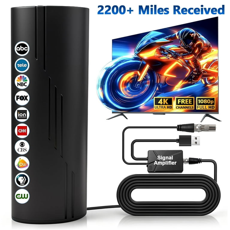 2025 Upgraded TV Antenna for Smart TV, Digital Indoor/Outdoor HD