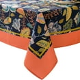 thumbnail image 1 of Indoor Outdoor Tablecloth Water Resistant Spill Proof Fabric Table Cover 52x52Inch Square,Orange Marita, 1 of 6