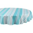 thumbnail image 1 of Indoor/Outdoor Tabletop Collection Multi-use, Machine Washable, Striped, Tablecloth, 60" Round, Beach House, 1 of 5