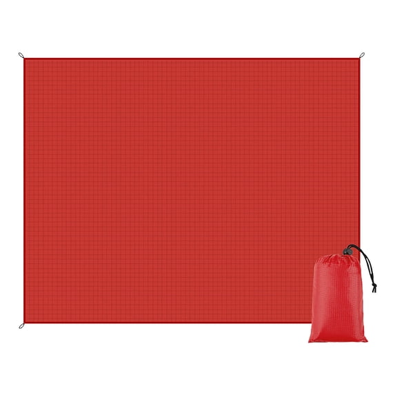 Indoor/Outdoor Tent Carpet Mat, Protective Outdoor Rugs Patio Camping Travel Camping Carpet,100×140cm(Red)