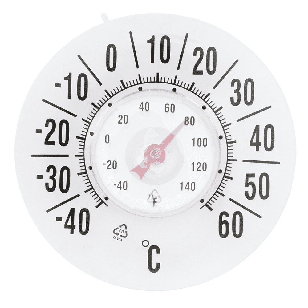 Indoor/Outdoor ℃ Reading Thermometer Centigrade Mercur Home Garden Garage  White