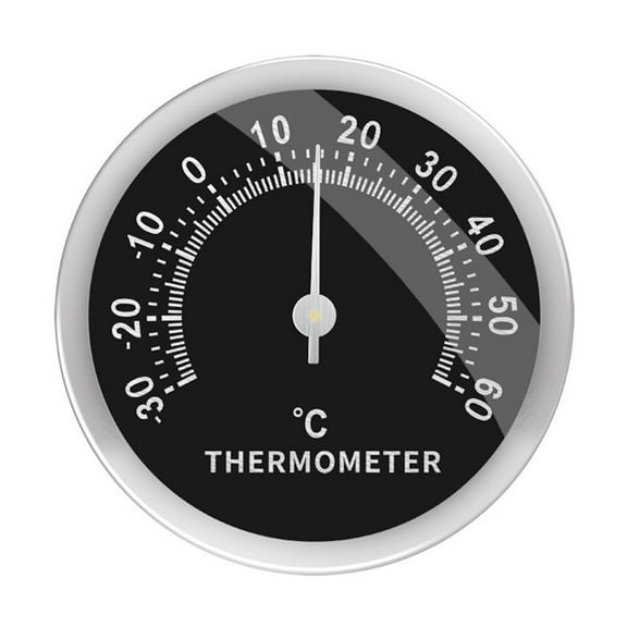 Indoor Outdoor Thermometer Mechanical Battery-Free Analog 58mm Car Thermometer
