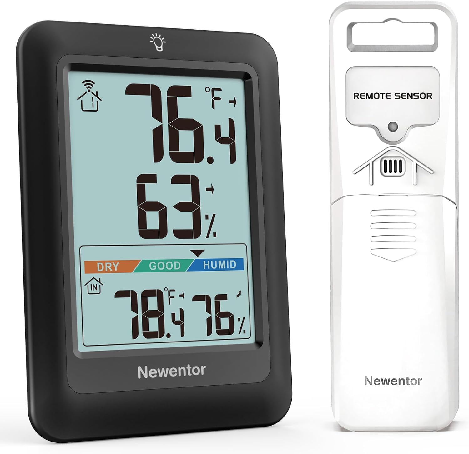 Indoor Outdoor Thermometer Wireless, Remote Temperature Monitor