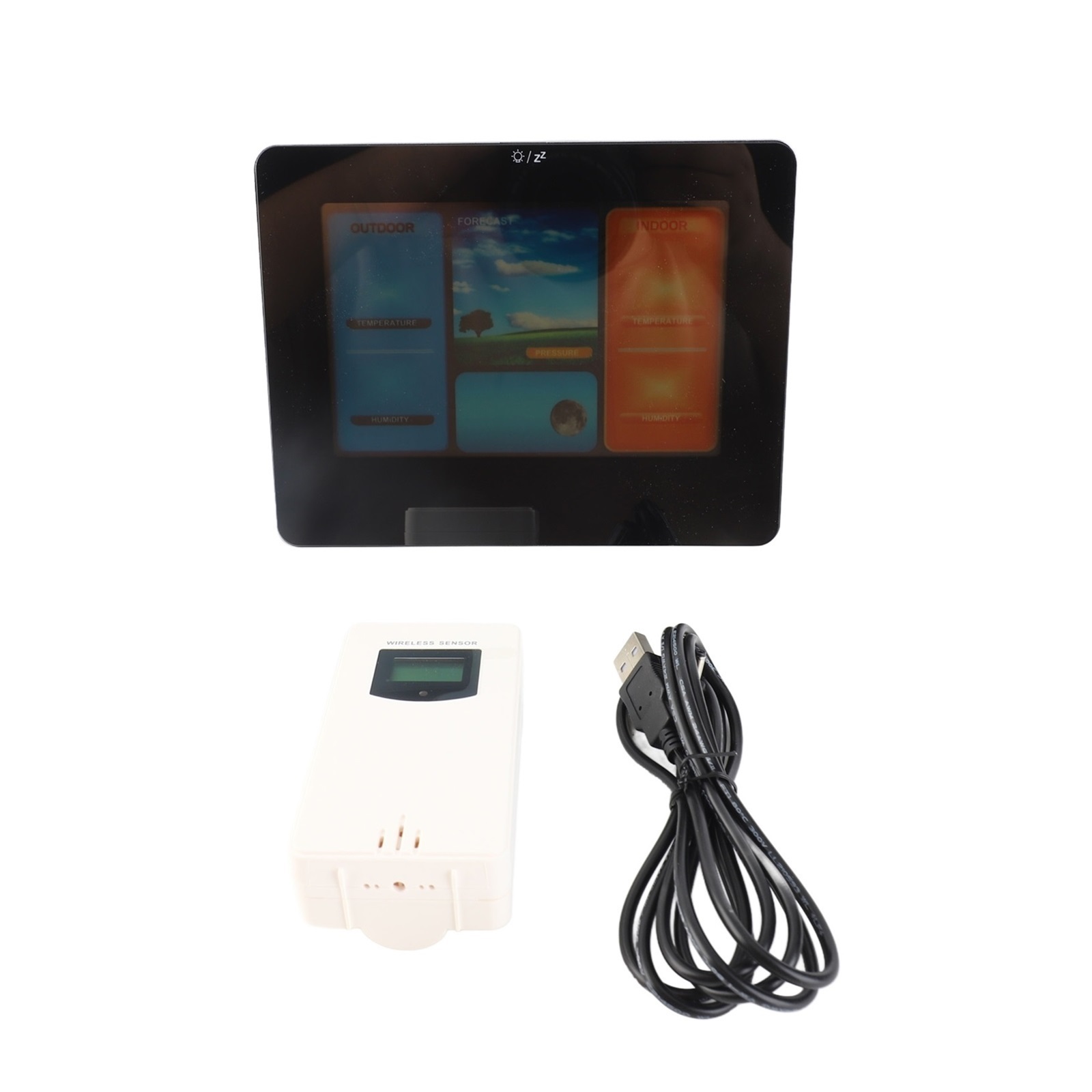 Indoor Outdoor Thermometer Wireless Weather Station Precision Temperature Humidity Meter ,Real-Time