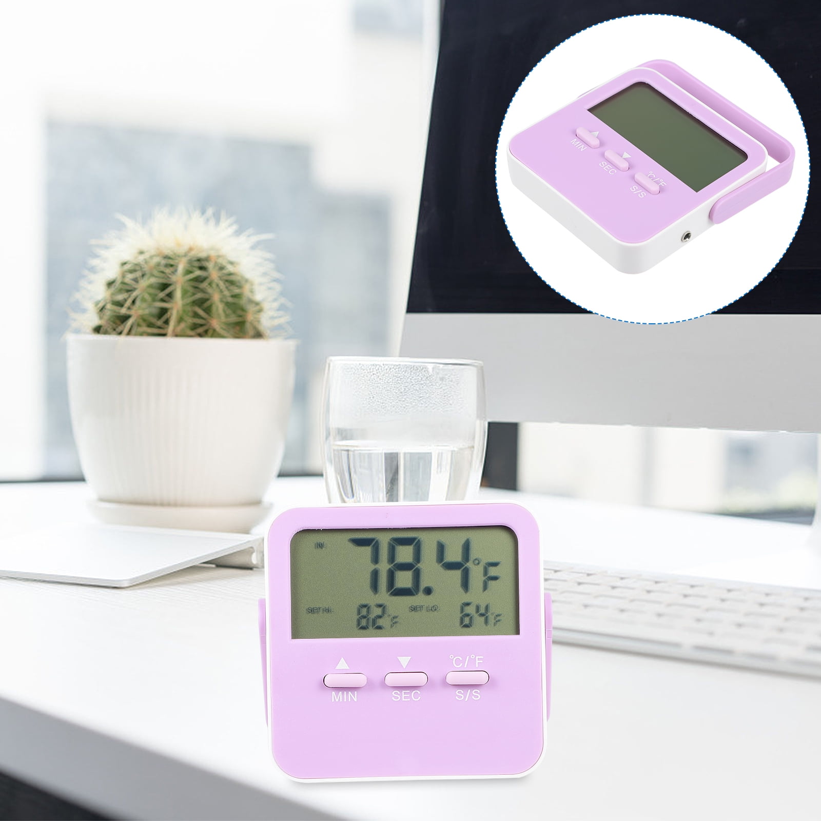 Indoor Outdoor Thermometer with Probe Temperature Measuring Tool with
