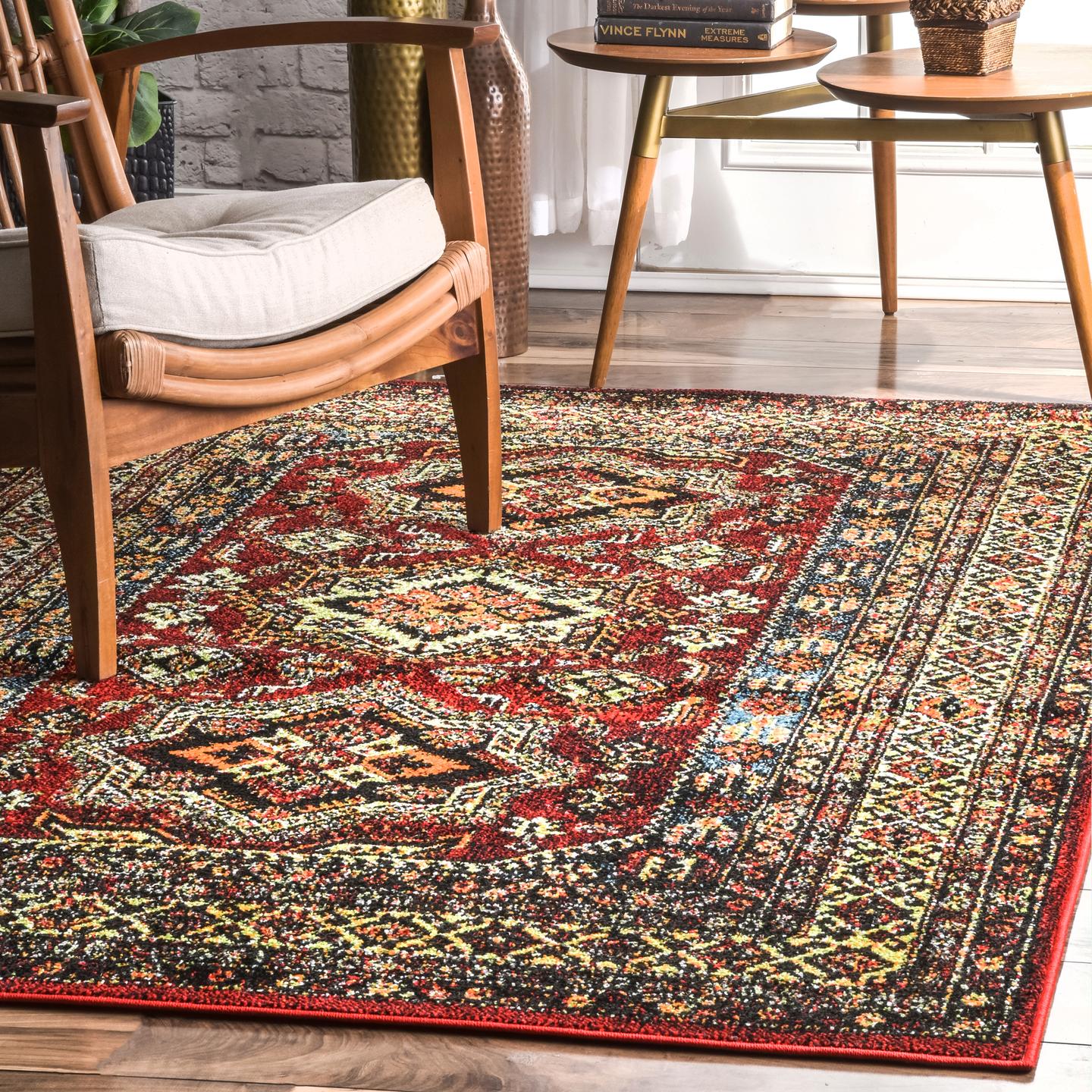 Indoor/Outdoor Transitional Medieval Randy Area Rug - image 1 of 2