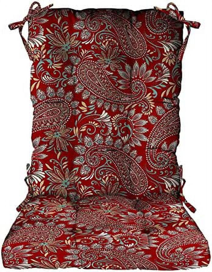 Indoor Outdoor Tufted Rocker Rocking Chair Pad Cushions, Choose Size