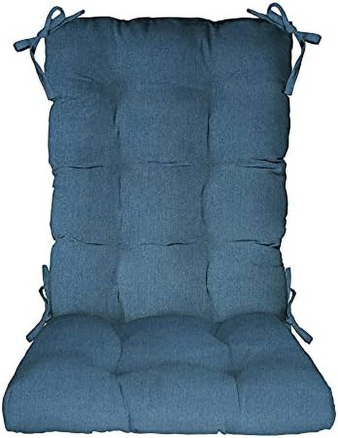 Indoor Outdoor Tufted Rocker Rocking Chair Pad Cushions, Choose Size