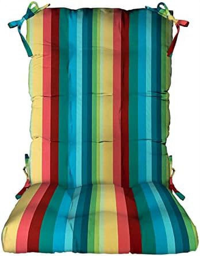 Indoor Outdoor Tufted Rocker Rocking Chair Pad Cushions, Choose Size