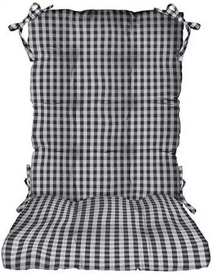 Indoor Outdoor Tufted Rocker Rocking Chair Pad Cushions, Choose Size