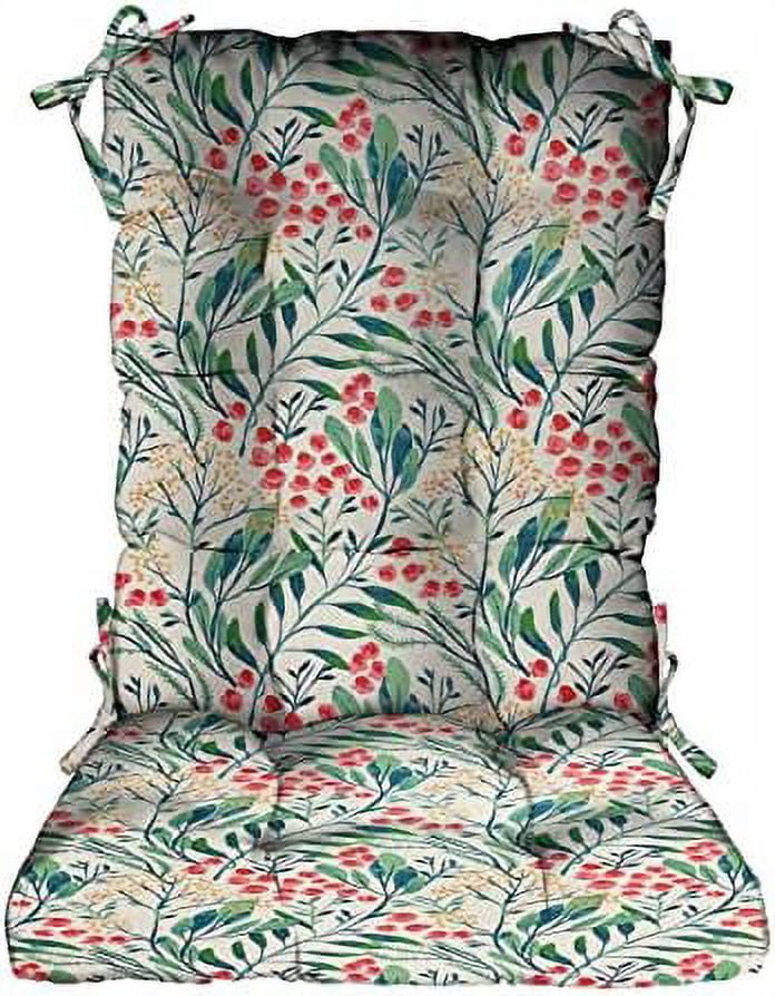 Indoor Outdoor Tufted Rocker Rocking Chair Pad Cushions, Choose Size