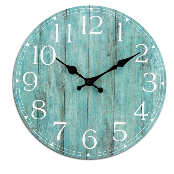 Indoor Outdoor Wall Clock 10\" Decorative Quartz Timepiece Weather-Resistant Easy Install Stylish Design for Home Garden Patio Accurate Timekeeping