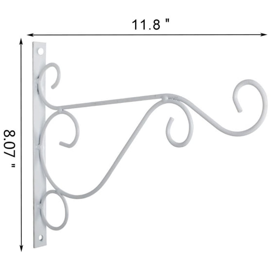 VALSEEL Indoor Outdoor Wall Pot Bracket Metal Hook Multi Purpose Space Saving Durable Secure Easy Install,Home Decor Collection