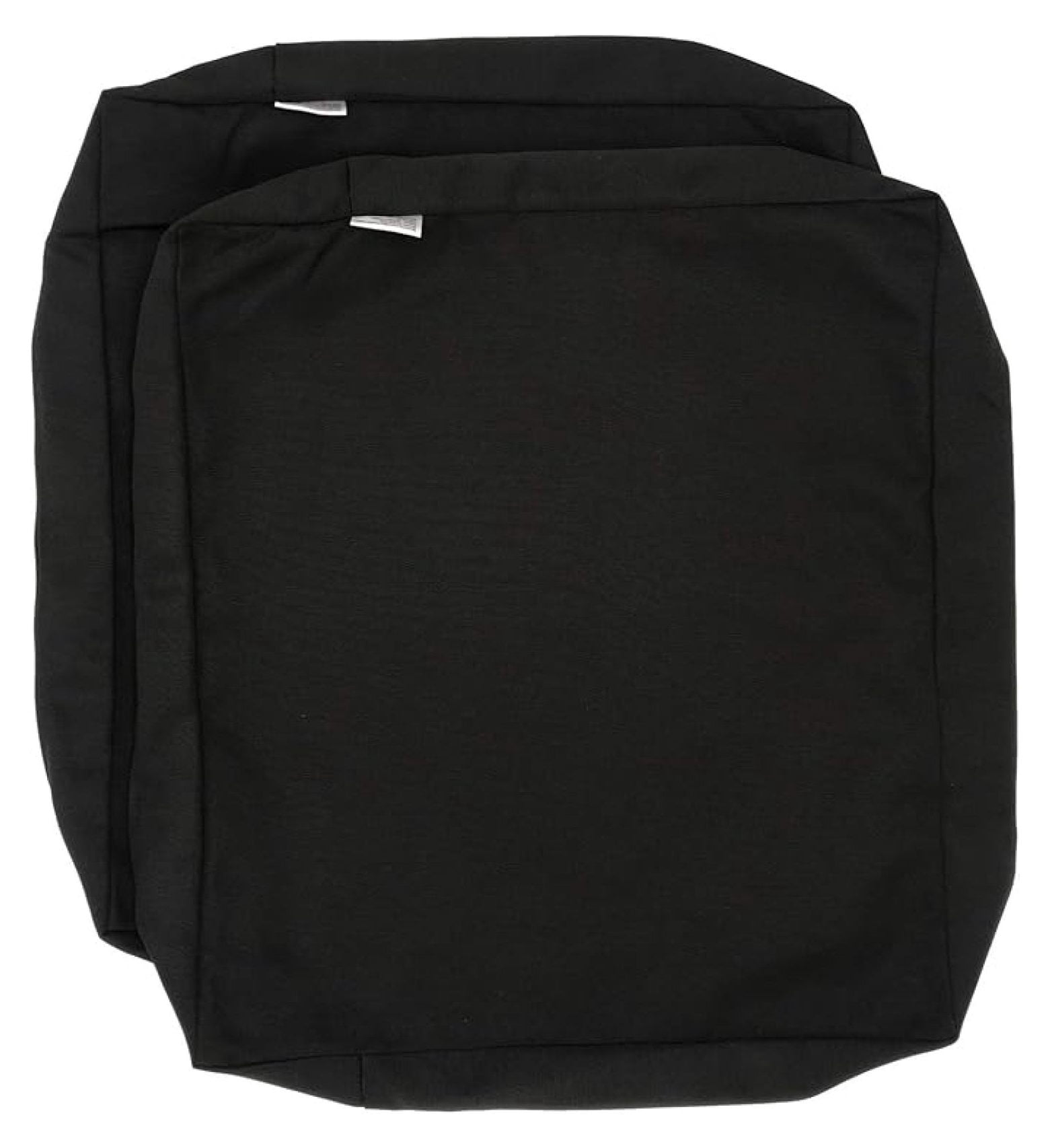 Indoor Outdoor Water High UV Resistant Patio Chair Cushion Cover (Just Black, 22"x20"x4" (2 Covers))