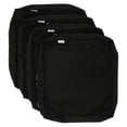 thumbnail image 1 of Indoor Outdoor Water High UV Resistant Patio Chair Cushion Cover (Just Black, 24"x24"x4" (4 Covers)), 1 of 9