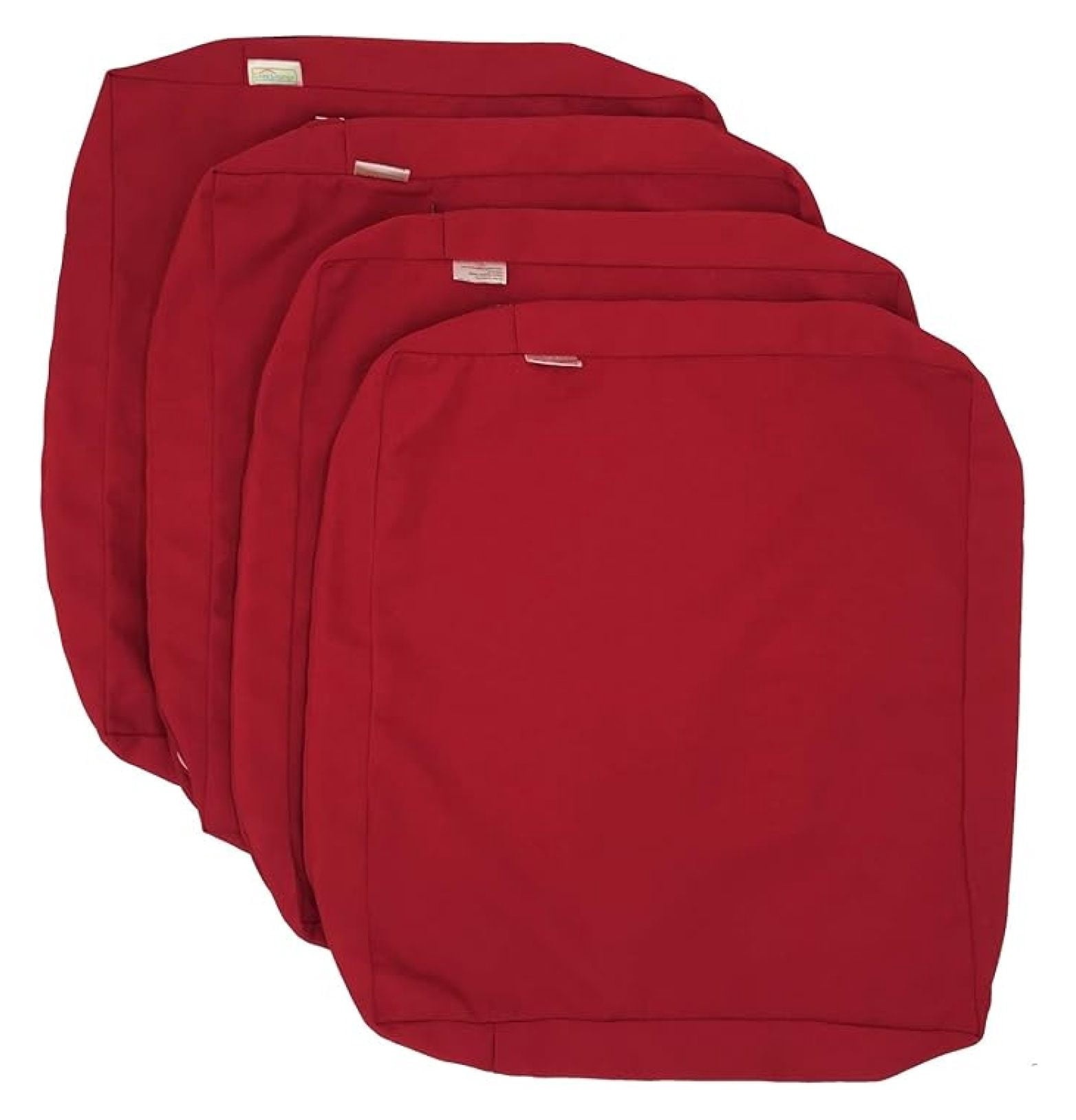 Indoor Outdoor Water High UV Resistant Patio Chair Cushion Cover (Lava Red, 22"x20"x4" (4 Covers))