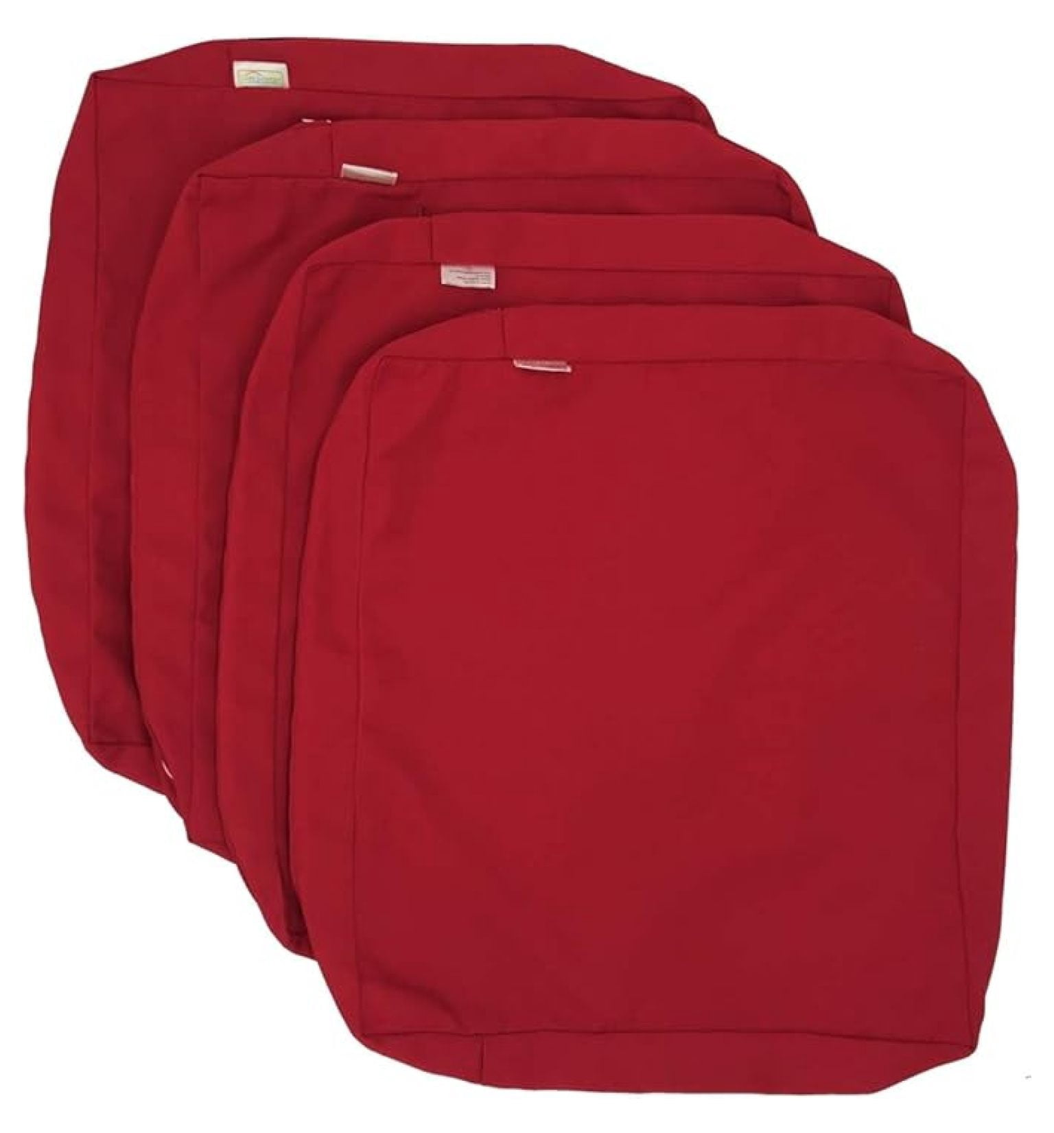 Indoor Outdoor Water High UV Resistant Patio Chair Cushion Cover (Lava Red, 22"x22"x4" (4 Covers))