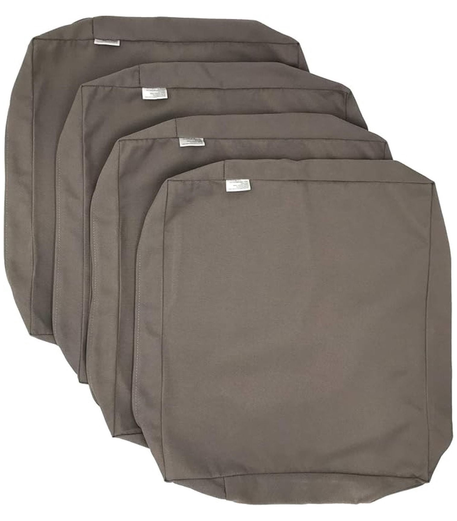 Indoor Outdoor Water High UV Resistant Patio Chair Cushion Cover (Timeless Taupe, 24"x24"x4" (4 Covers))