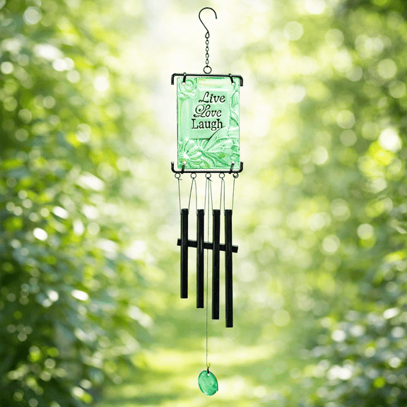 Indoor Outdoor Wind Chimes, Butterfly Wind Chimes, Decorative Wind Chimes,"live Love Laugh", Clear And Pleasant Sound,Art Decoration,Garden Decor
