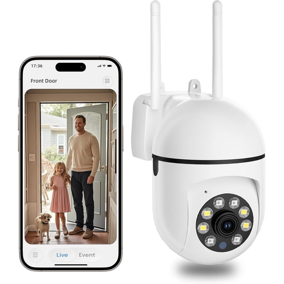 Indoor Pan/Tilt Camera WiFi, 1080P -Camera for ,2.4GHz with Night Vision,Two-Way Talk,Motion Detection for and , Cloud & SD Card Storage