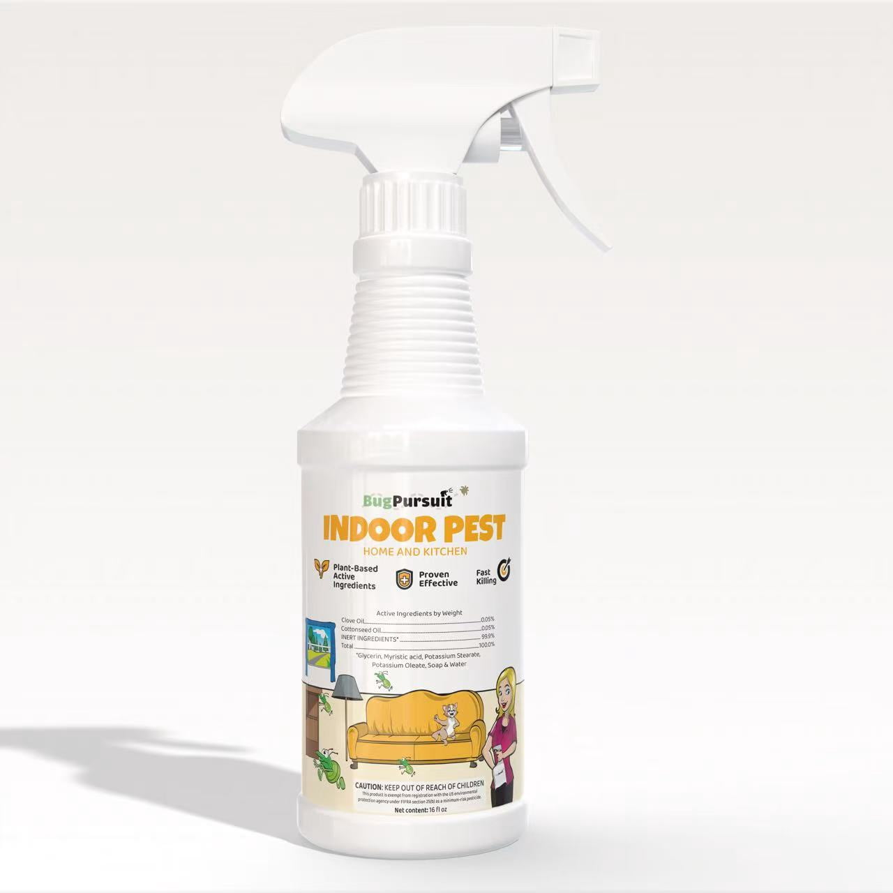 Indoor Pest Control Spray 16oz for Home and Kitchen –Bug Killer ...