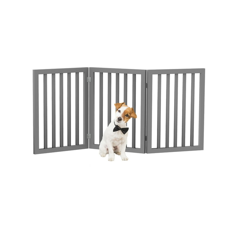 Dog gate that top folds into wall
