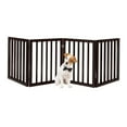 Indoor Pet Gate 4Panel Retractable Dog Gate for Stairs or Doorways