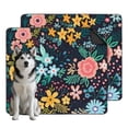 thumbnail image 1 of Indoor Pet Potty Pads Washable, 2 Set Reusable Training Mats, High-Performance Absorbency with Non-Slip Base, Floral Print, 35x41 Inch, 1 of 8
