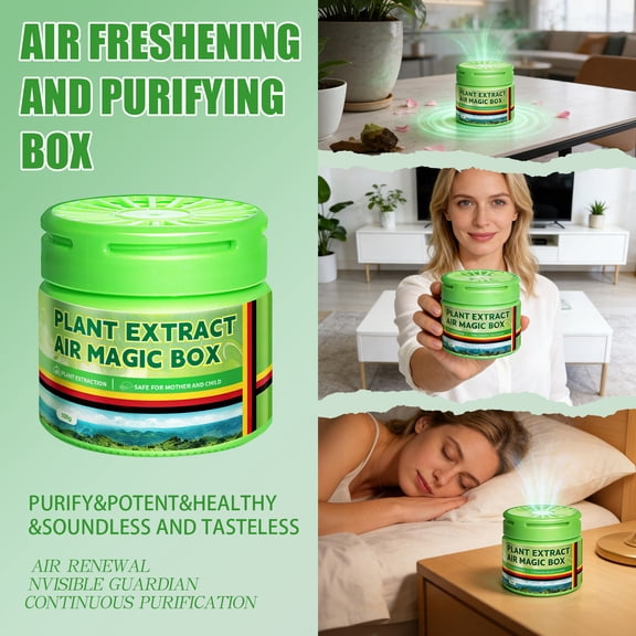 Indoor Plant Extract Air Purifying Dust Removal Magic Box Decoration For Home Office Bedroom 1 Piece