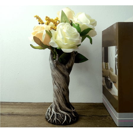Indoor Plant Pot, Ancient Tree Stump Flower Pot, /Cactus Planter Decorative Novelty Flowers Vase