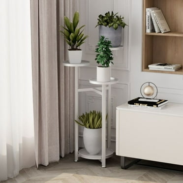 Indoor Plant Stand Rack, Multi-Layer Plant Stands, Vintage Design Plant Shelf Corner Flower Stand with Anti-Slip Feet, Corner Plant Stand for Indoor Home Office