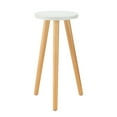 thumbnail image 1 of Indoor Plant Stand Wooden Small Round Side Plant Table For Indoor Plants, Plant Holder For Flower Pots End Table, 1 of 9