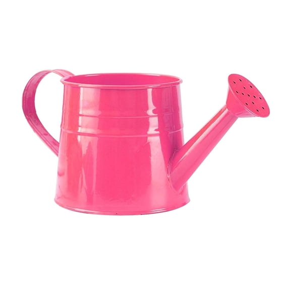 Indoor Plant Watering Can, Galvanized Watering Can, Hot Pink, Iron Pot, Grip, Handle, Decorative, Flower, Small Space, 1 Pc