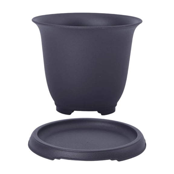 Indoor Planter Flower Pot House Plant Pot Classic Black Nordic Style for Living Room Gardening Decoration
