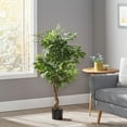 thumbnail image 1 of Indoor Plants, 120CM ARTIFICIAL FICUS TREE, Green Artificial Flowers,Iron+Plastic Outdoor Plants, Household Supplies & Décor, Flowers & Plants 120CM ARTIFICIAL FICUS TREE, 1 of 5