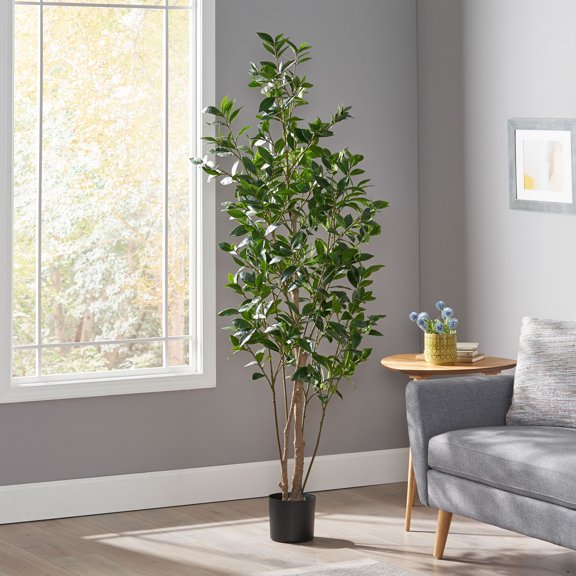 Indoor Plants, 180CM ARTIFICIAL LAUREL TREE, Green Artificial Flowers,Iron+Plastic Outdoor Plants, Household Supplies & Décor, Flowers & Plants 180CM ARTIFICIAL LAUREL TREE