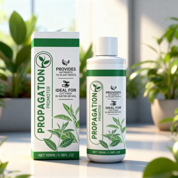 Indoor Plants Propagation Drops - Natural Rooting Agent & Growth Promoter for Healthier Cuttings - 100ml Liquid Solution