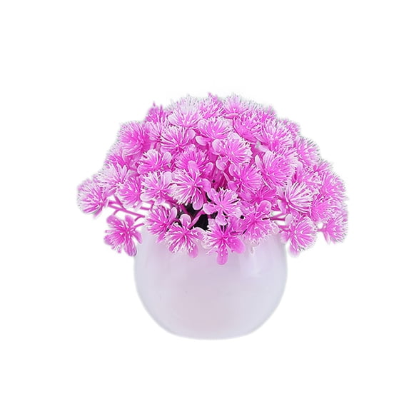 Indoor Plants No Sunlight Sets of Combinations Desktop Fake Flowers Potted Plants 12×12×12cm Christmas Indoor Decorations for Home Decorations Green Bonsai Ball