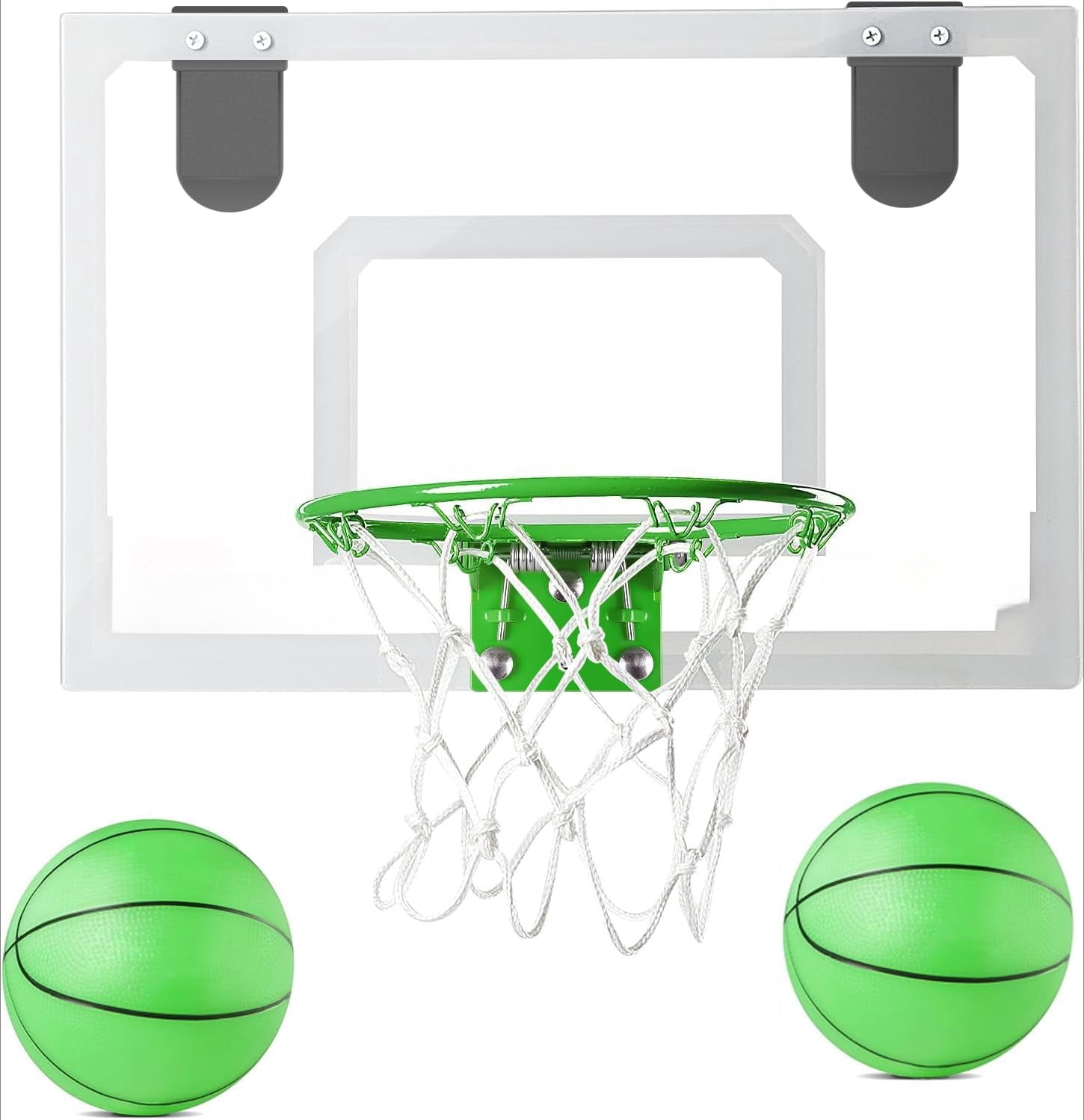 Indoor Portable Mini Basketball Hoop Set with 3 Balls for Kids and Adults - Pro Sport Basketball Hoop for Door with Basketball Accessories Perfect Christmas Birthday Toys for Kids Boys Teen