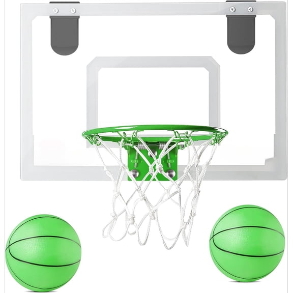 Indoor Portable Mini Basketball Hoop Set with 3 Balls for Kids and Adults - Pro Sport Basketball Hoop for Door with Basketball Accessories Perfect Christmas Birthday Toys for Kids Boys Teen